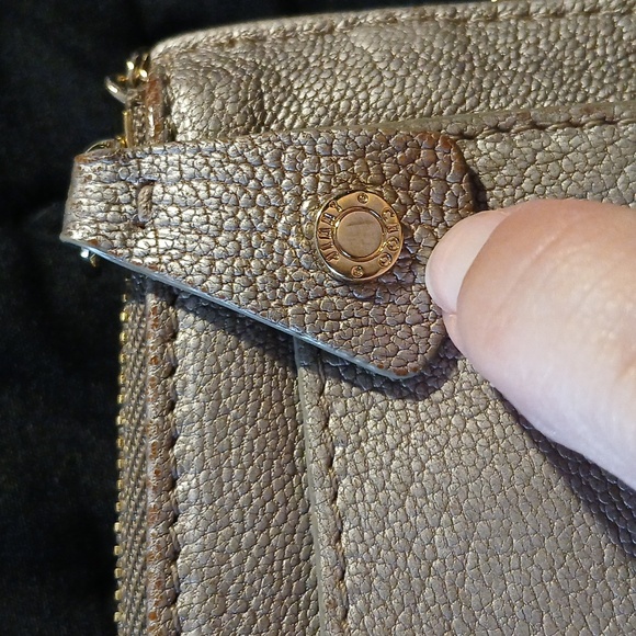 Jimmy Choo Gold Star-Studded Women's Leather Small Wallet - Picture 4 of 6